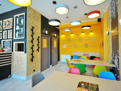 Wnętrze pizzerii Favorito